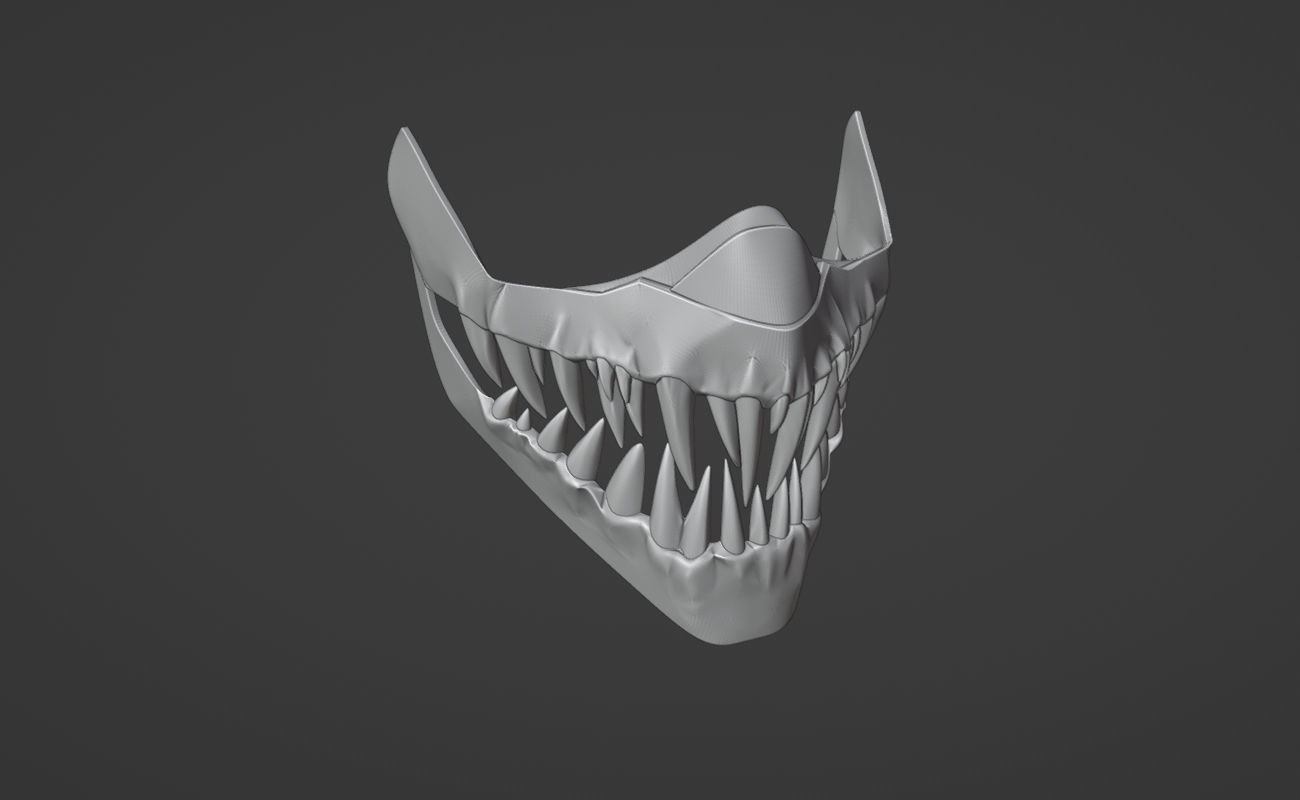 Kabal mask from Mortal Kombat 11 - Dark Dome 3D print model_10