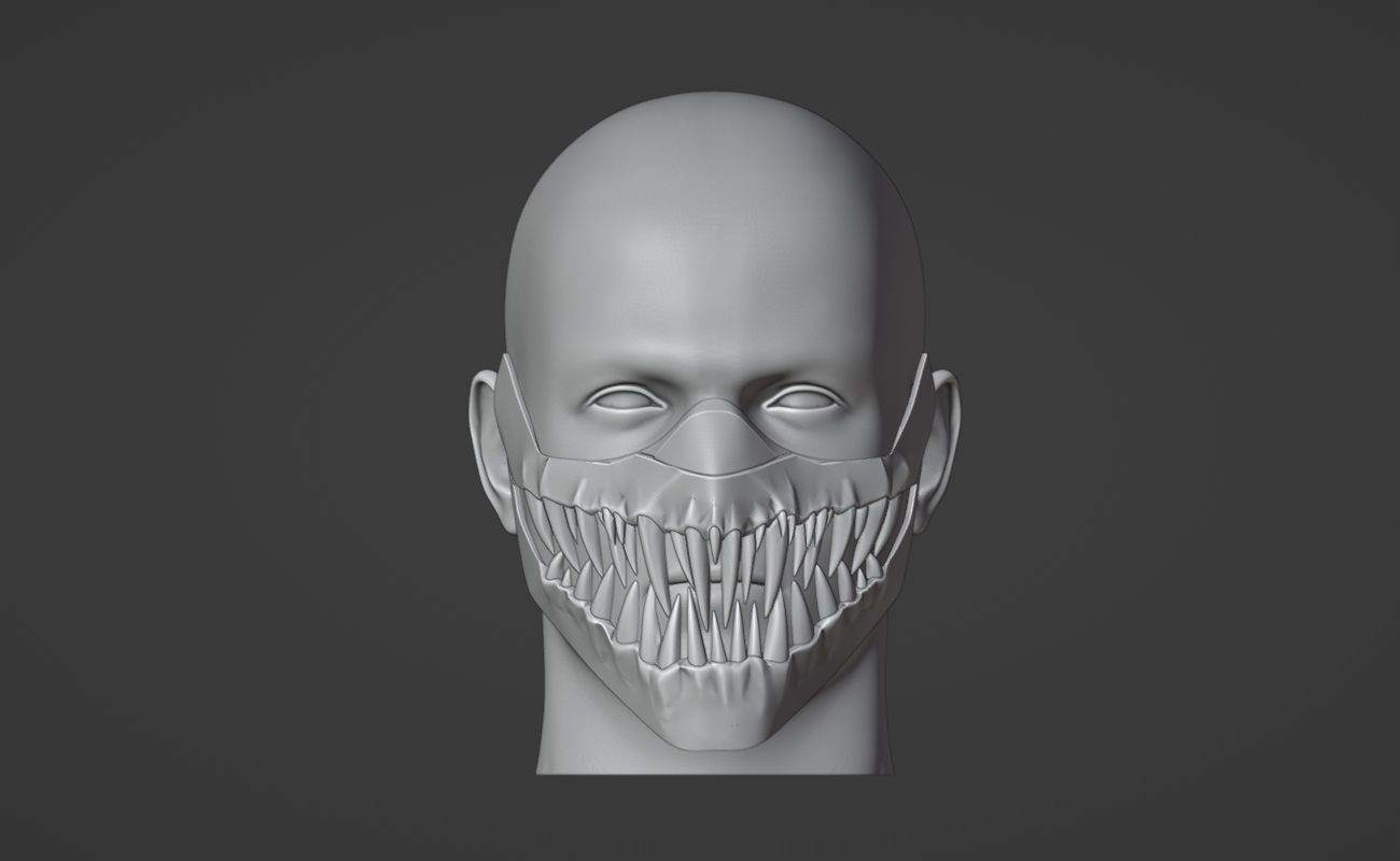 Kabal mask from Mortal Kombat 11 - Dark Dome 3D print model_4