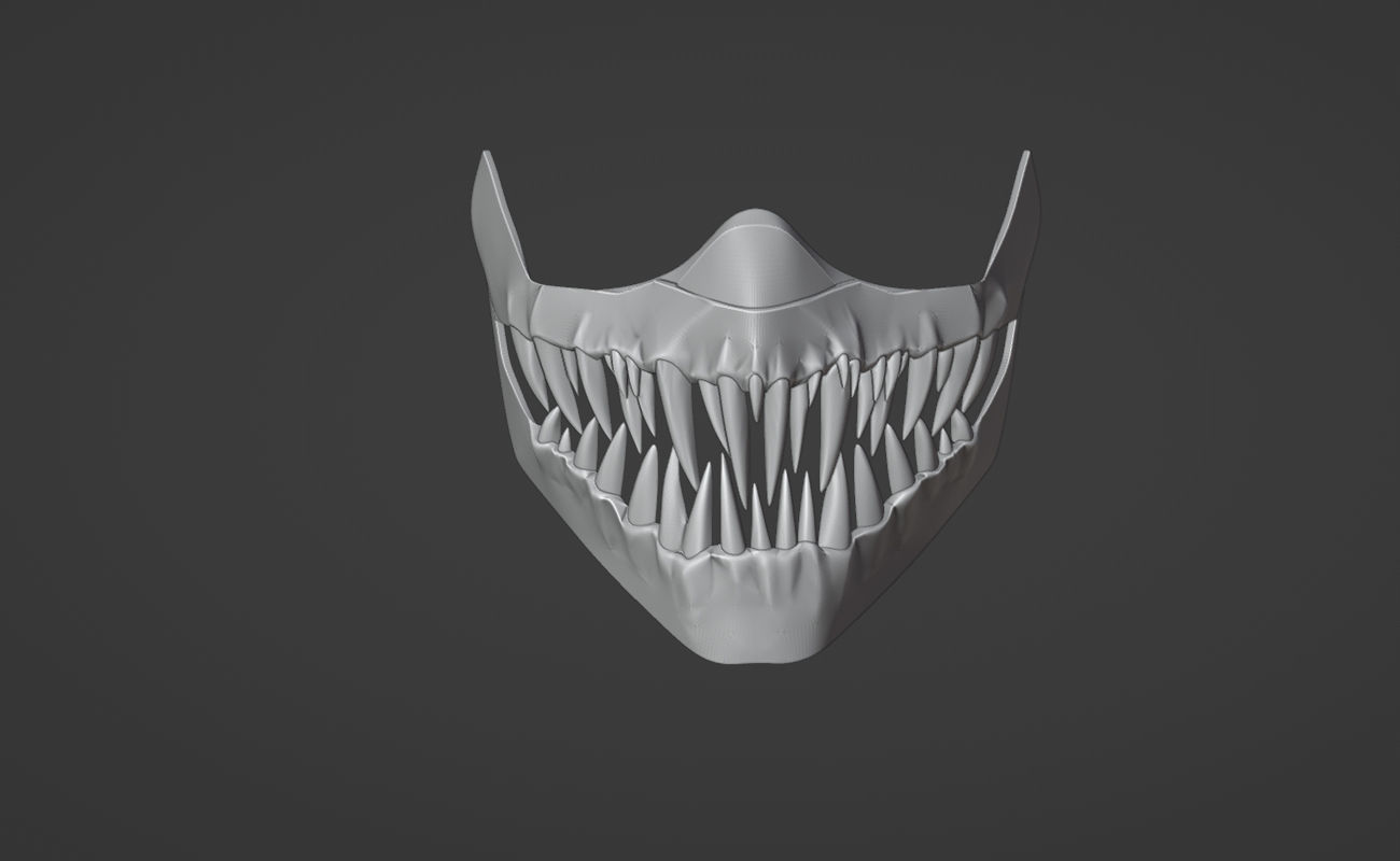 Kabal mask from Mortal Kombat 11 - Dark Dome 3D print model_13