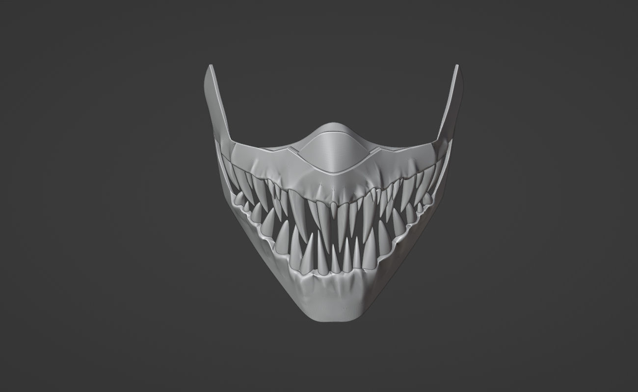 Kabal mask from Mortal Kombat 11 - Dark Dome 3D print model_8