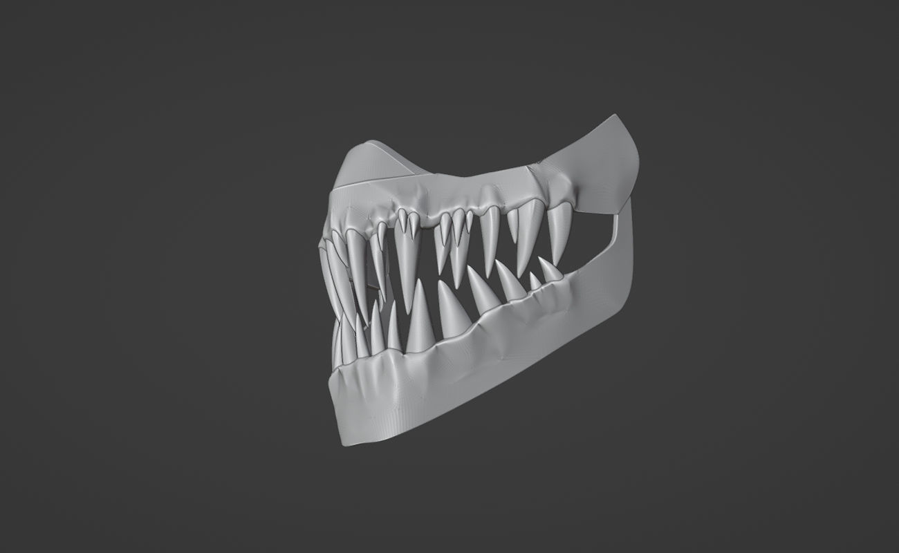 Kabal mask from Mortal Kombat 11 - Dark Dome 3D print model_11