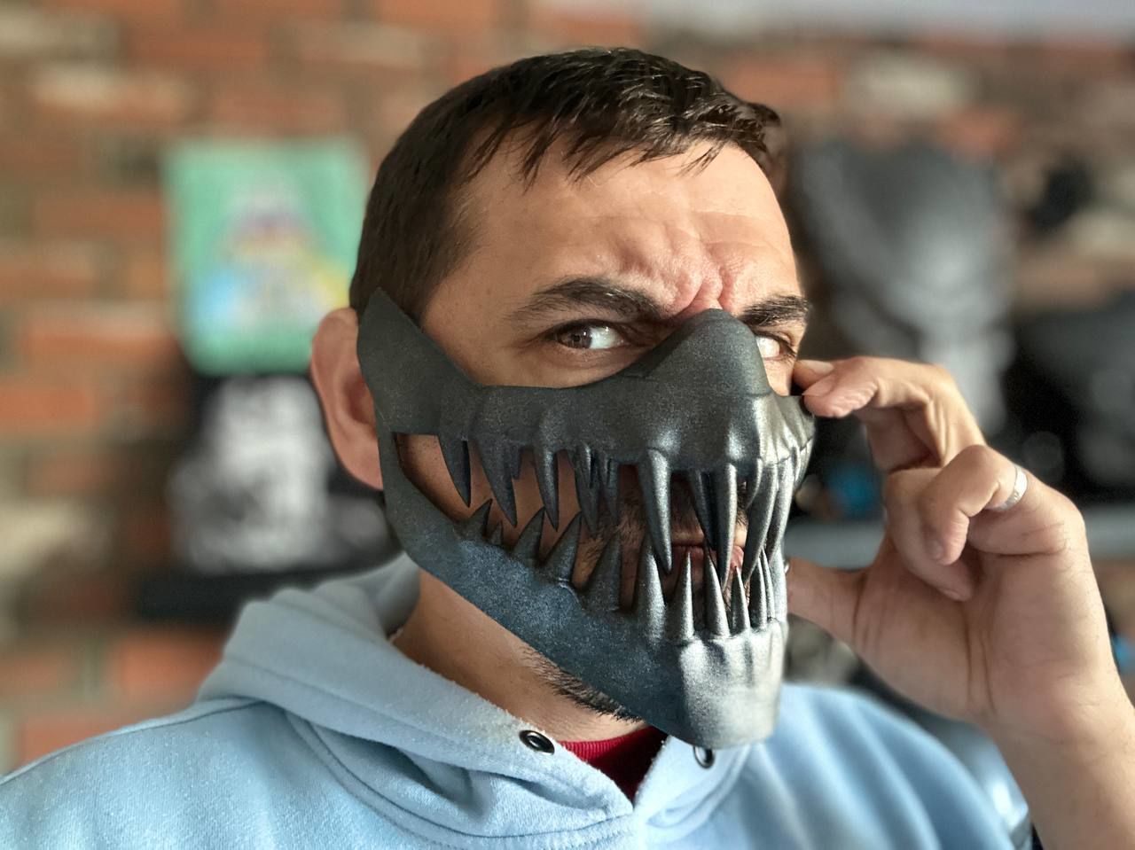 Kabal mask from Mortal Kombat 11 - Dark Dome 3D print model_3