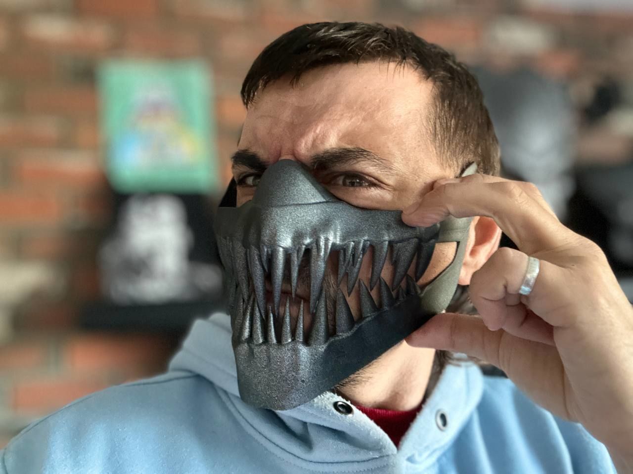 Kabal mask from Mortal Kombat 11 - Dark Dome 3D print model_1