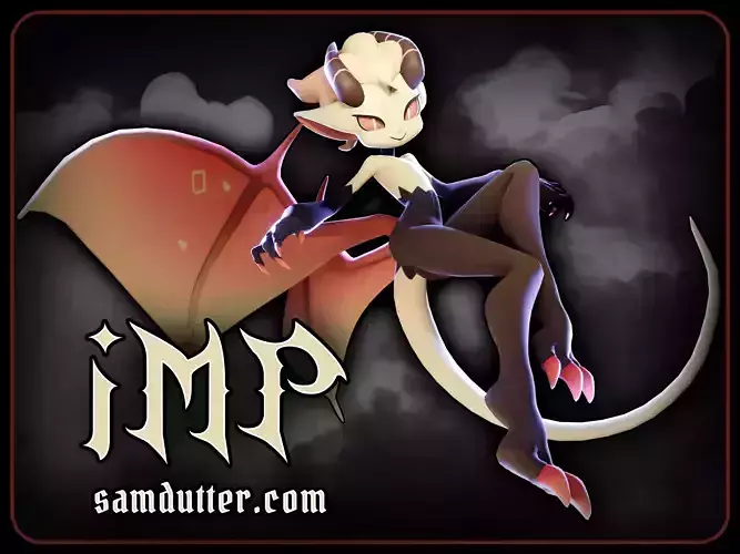 IMP   VRChat Base Avatar Low-poly 3D model