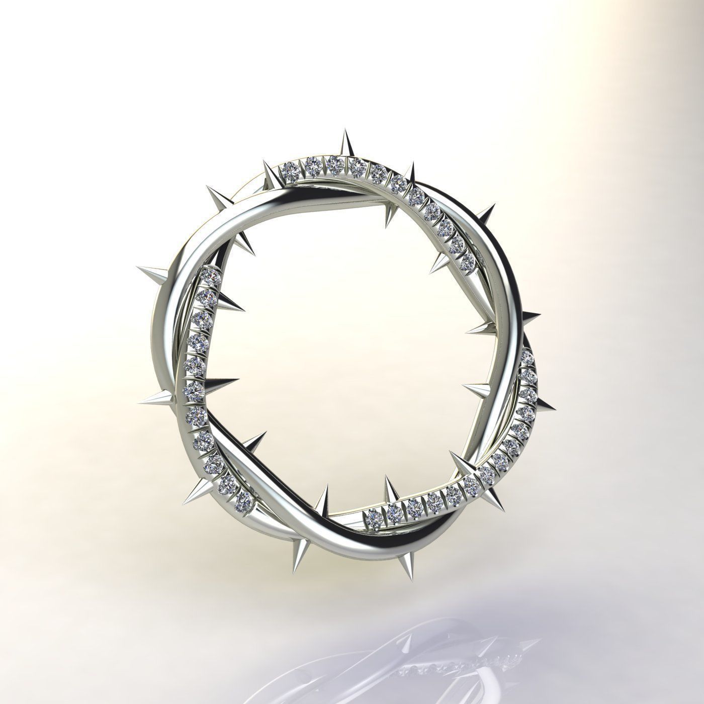 Crown of Thrones Pendant 3D print model_3