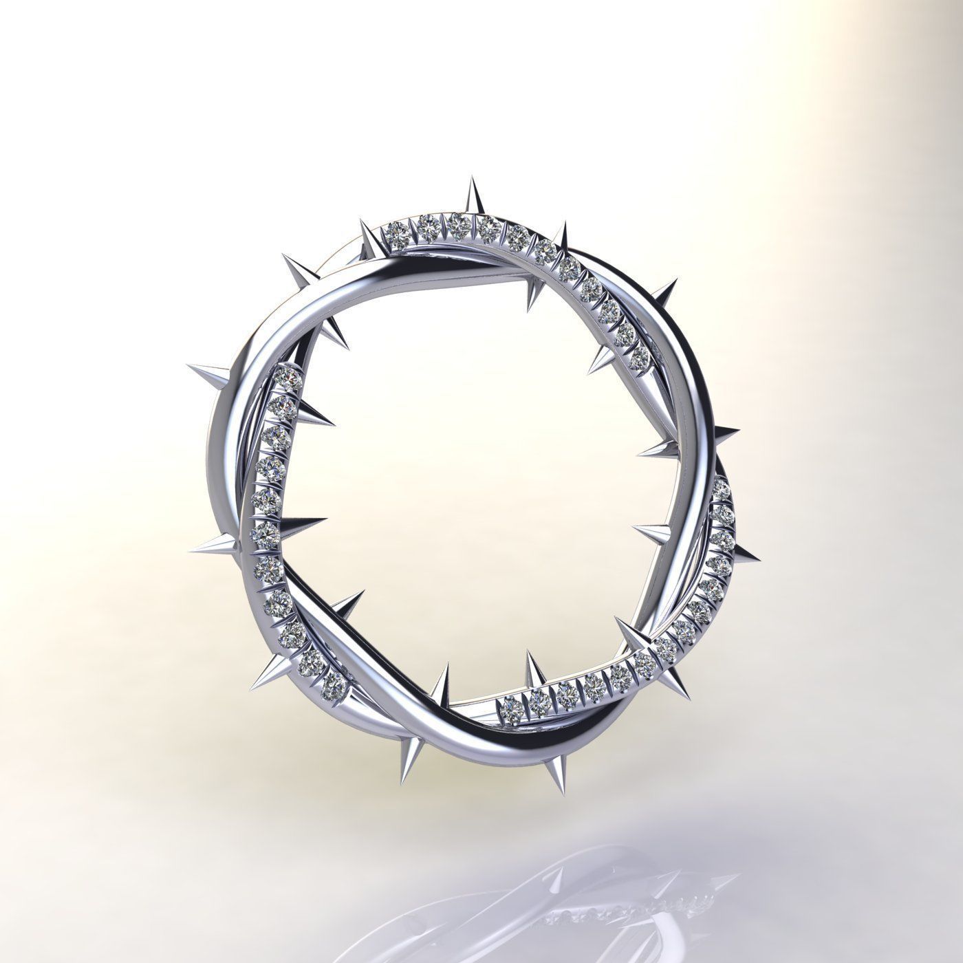 Crown of Thrones Pendant 3D print model_2