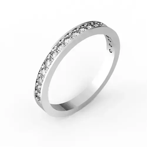 Eternity Band Half Diamonds USA 5size