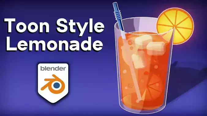 Toon Style Lemonade 3D model