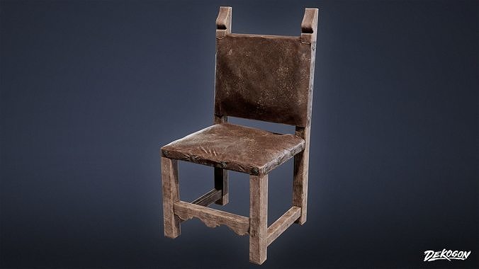 ALCHEMIST WORKSHOP - Chair 01 - LOW POLY Low-poly 3D model