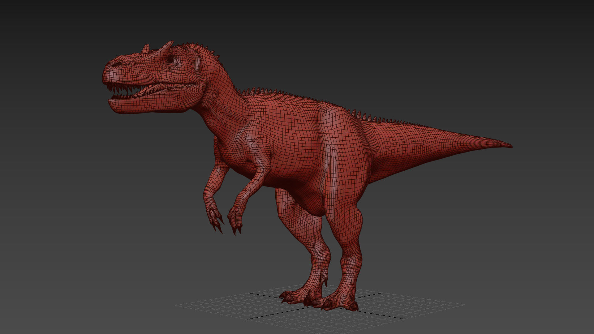 Real Animated Allosaurus - 8K 3D model_21