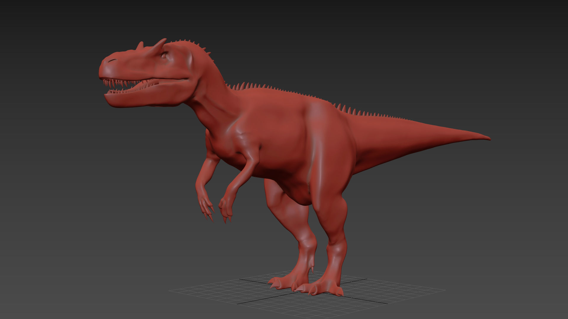 Real Animated Allosaurus - 8K 3D model_20