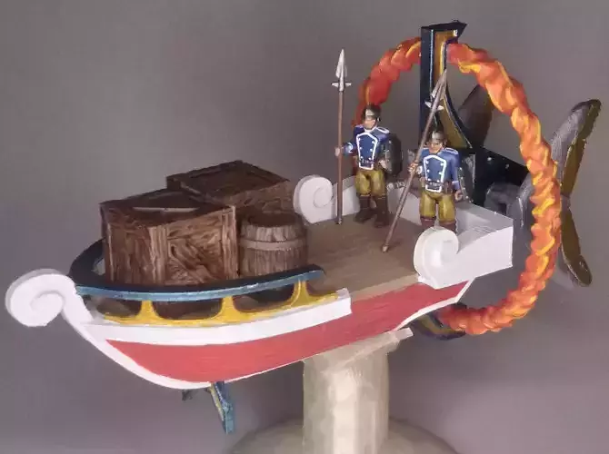 Sky Boat Miniature 3D print model