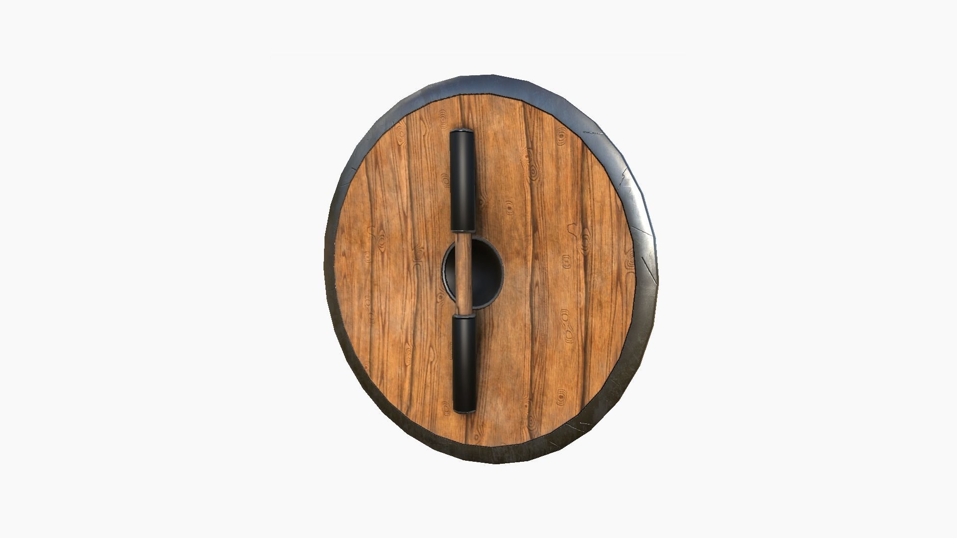 Viking Shield A11 Old Flag - Character Weapon Design Low-poly 3D model_2