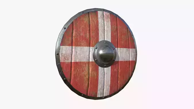 Viking Shield A10 Denmark - Character Weapon Design Low-poly 3D model