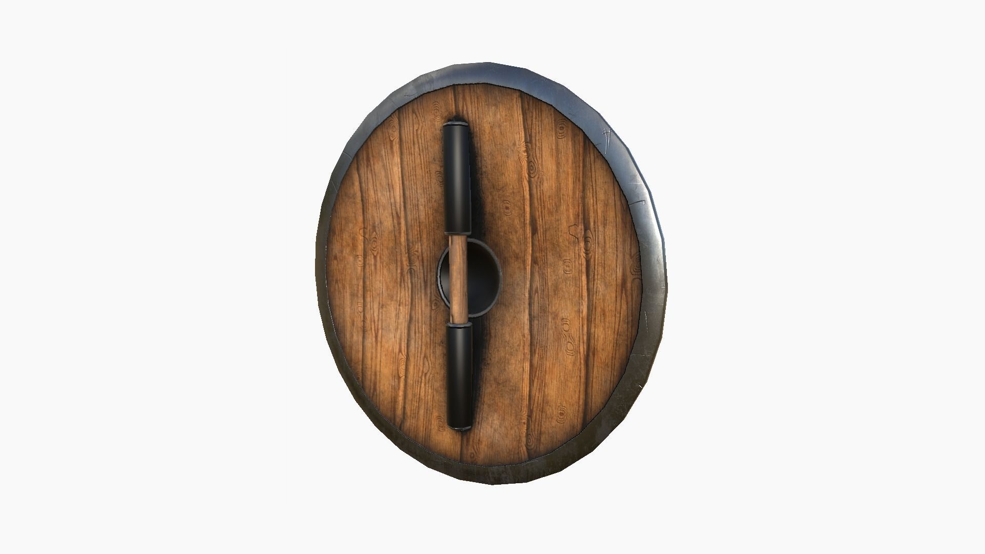 Viking Shield A08 Norway - Character Weapon Design Low-poly 3D model_2