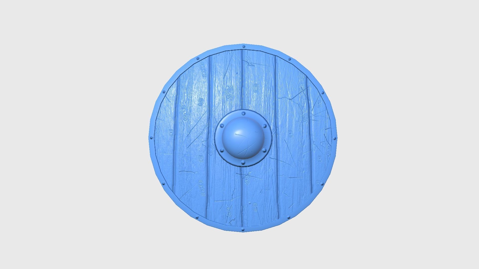 Viking Shield A08 Norway - Character Weapon Design Low-poly 3D model_11