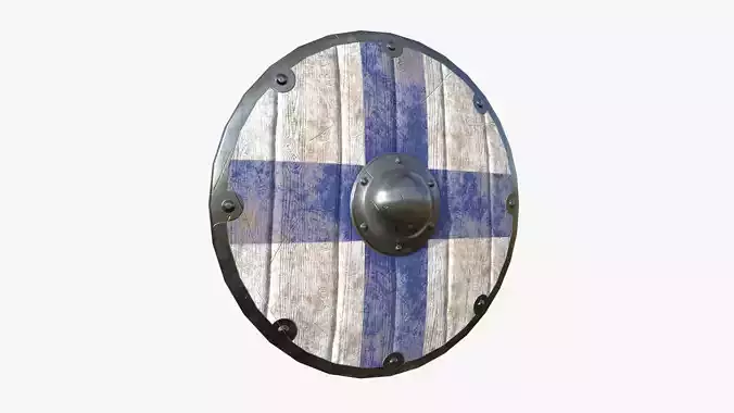Viking Shield A06 Finland - Character Weapon Design Low-poly 3D model