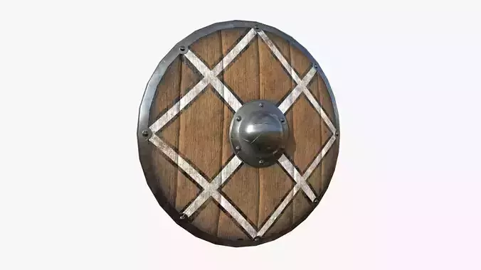 Viking Shield A05 Odin Spear - Character Weapon Design Low-poly 3D model