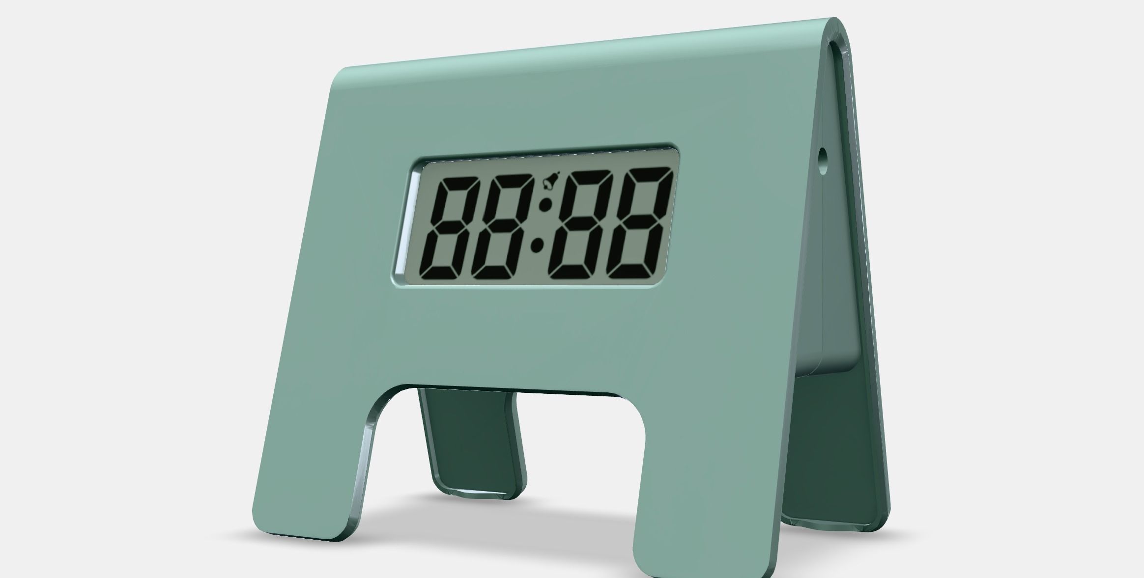 KUPONG Alarm clock Low-poly 3D model_13