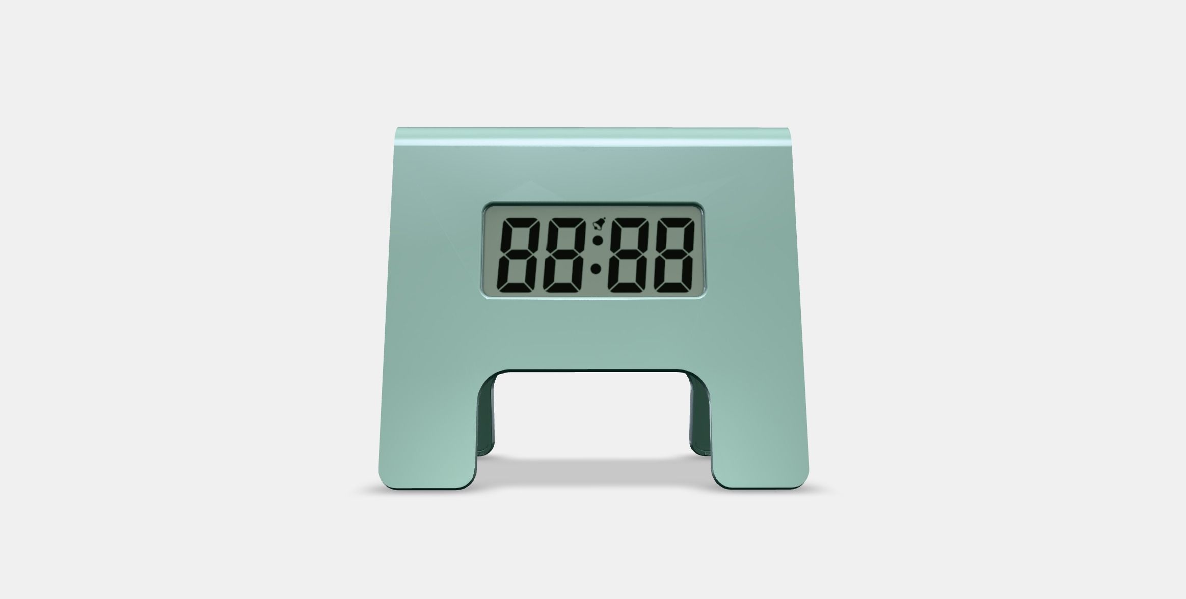 KUPONG Alarm clock Low-poly 3D model_9