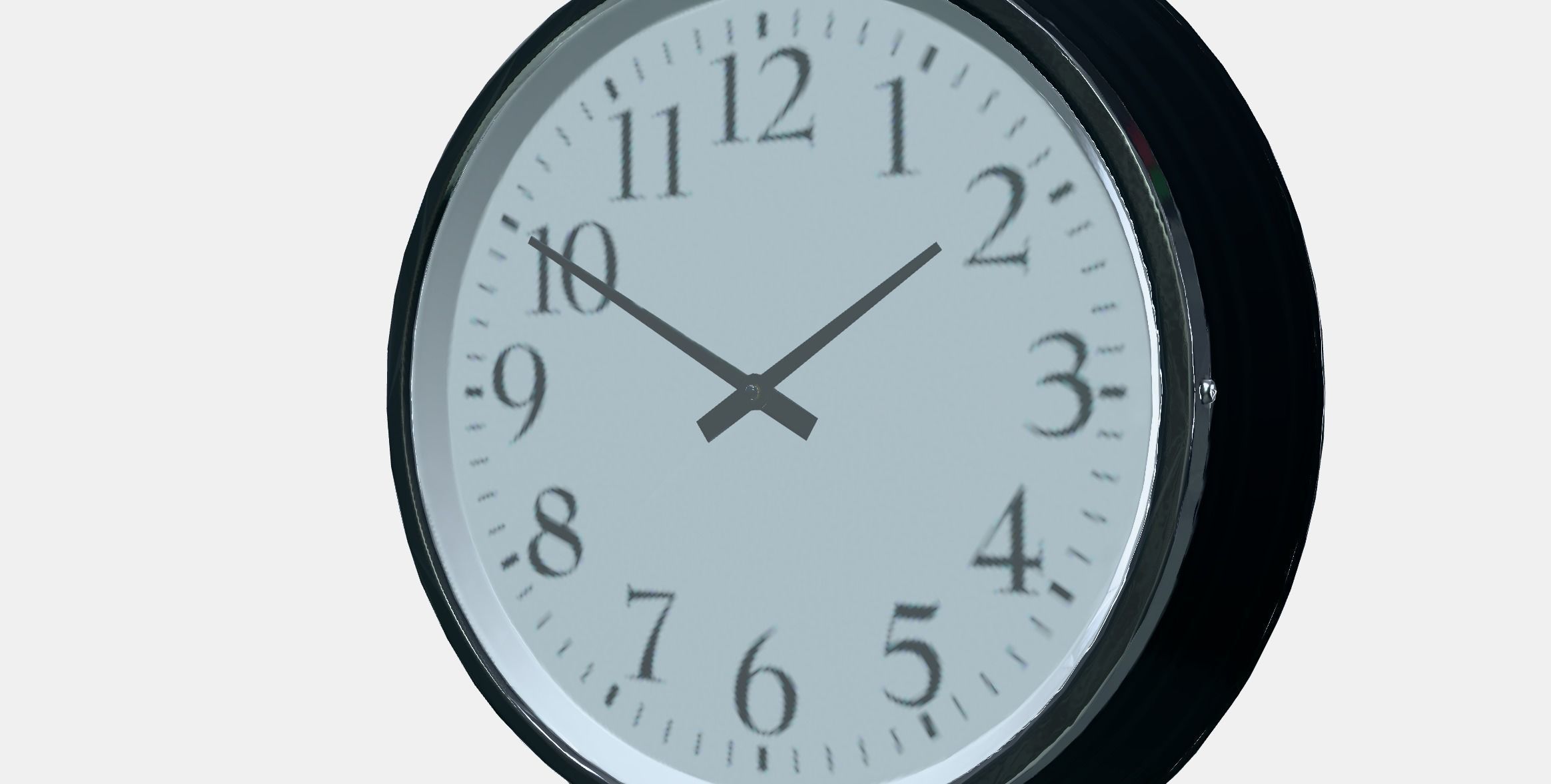 BRAVUR Wall clock Low-poly 3D model_13