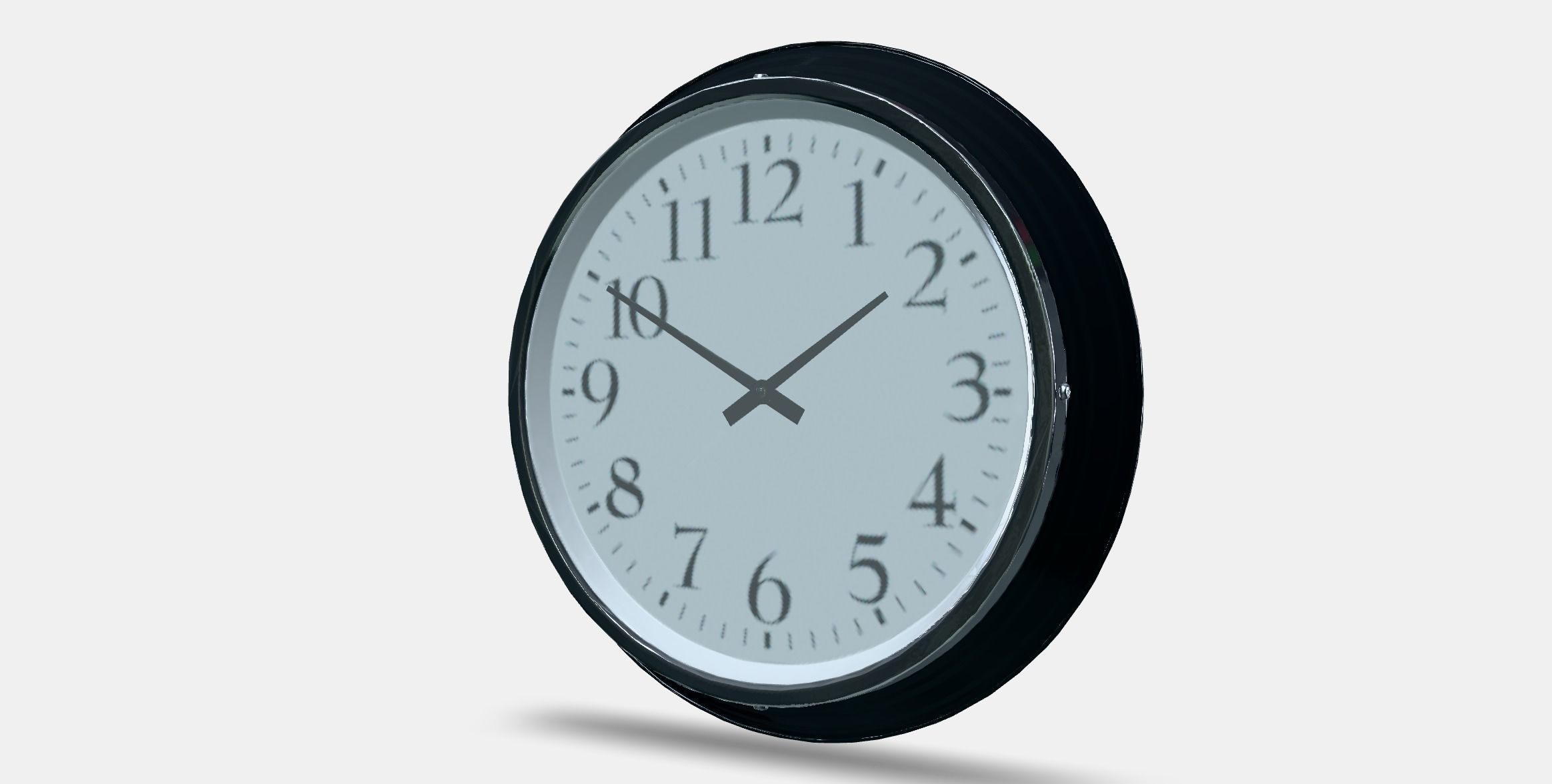 BRAVUR Wall clock Low-poly 3D model_12