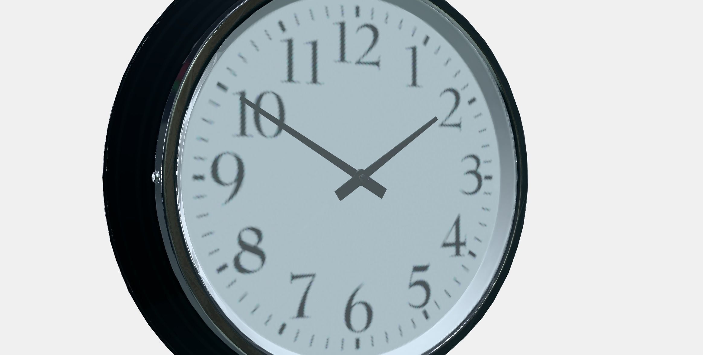 BRAVUR Wall clock Low-poly 3D model_9