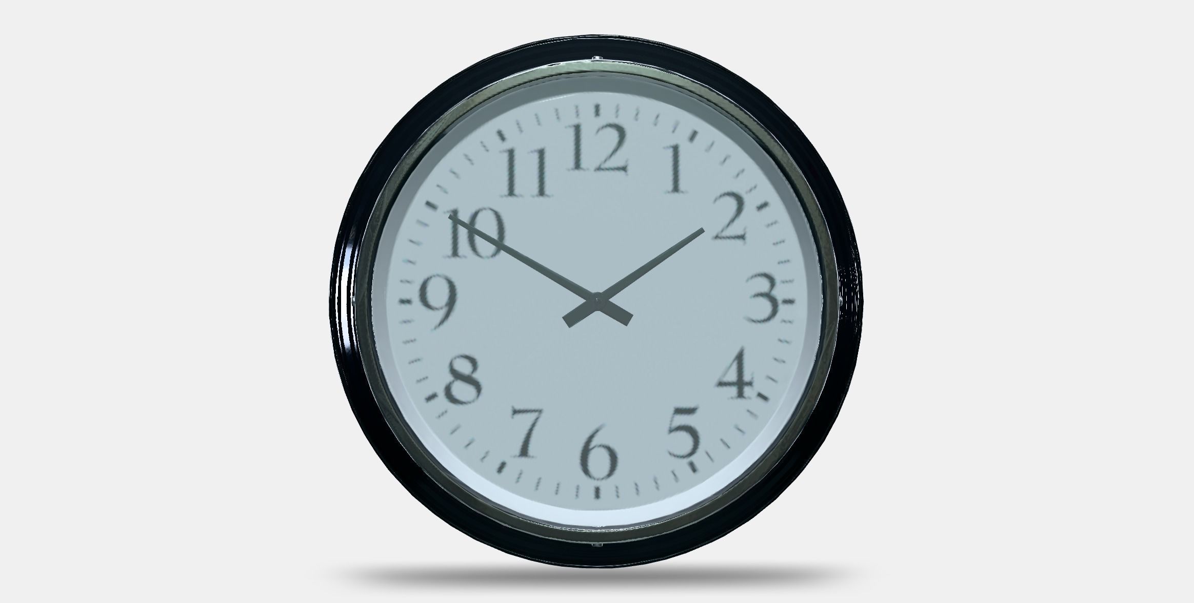 BRAVUR Wall clock Low-poly 3D model_10