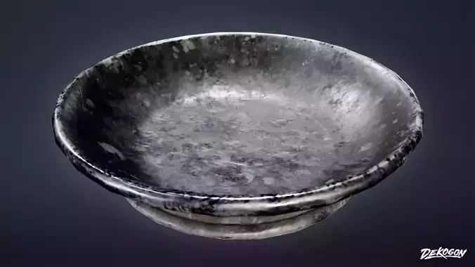 ALCHEMIST WORKSHOP - Metal Bowl 01 - LOW POLY