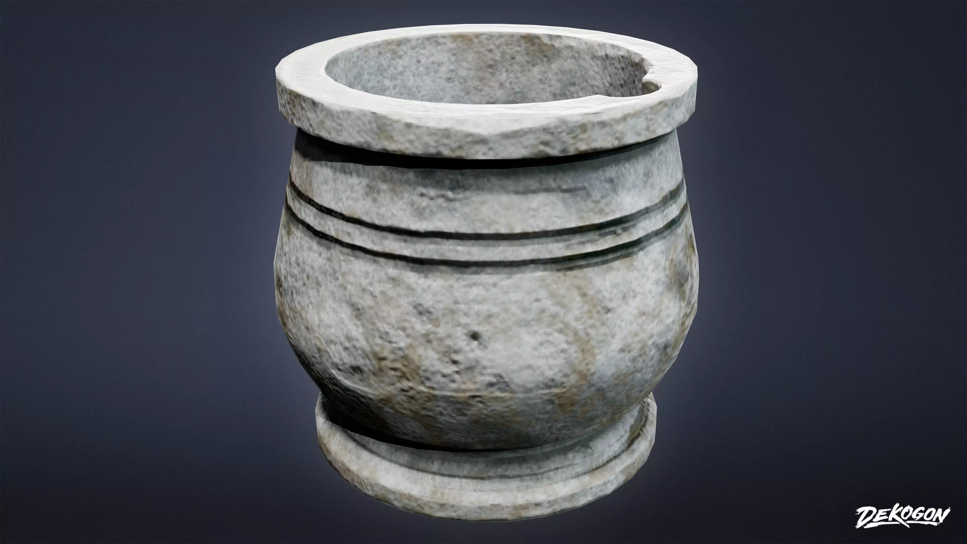 ALCHEMIST WORKSHOP - Mortar 01 - LOW POLY Low-poly 3D model_0