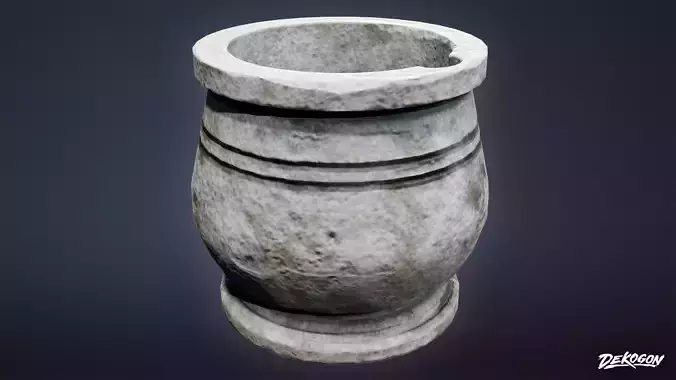 ALCHEMIST WORKSHOP - Mortar 01 - LOW POLY