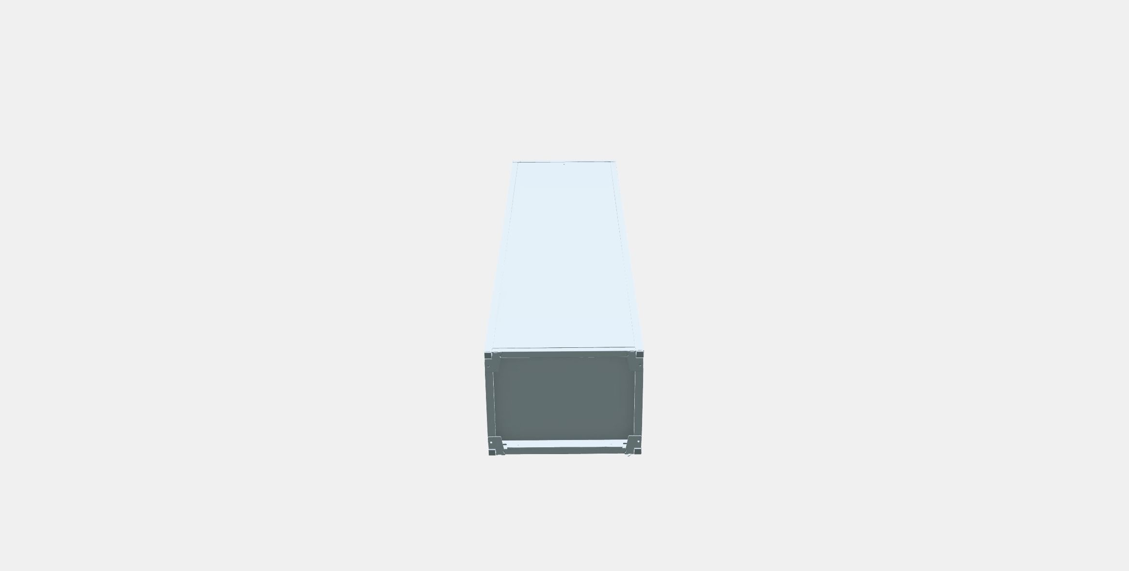 IVAR Cabinet with door 1 Low-poly 3D model_7