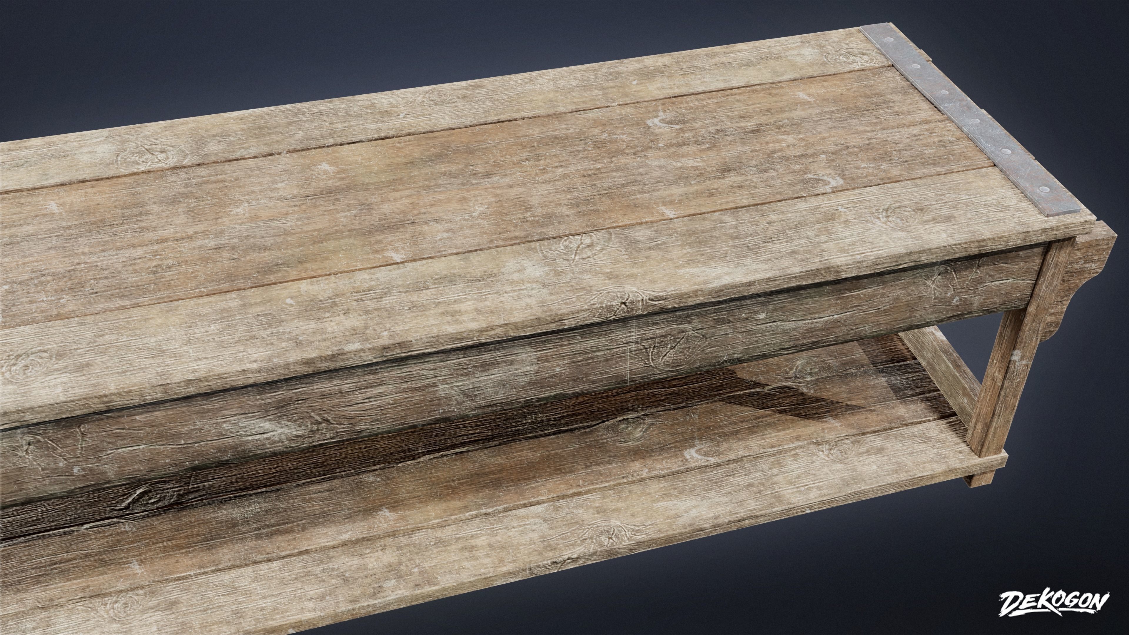 ALCHEMIST WORKSHOP - Table 01 - LOW POLY Low-poly 3D model_7