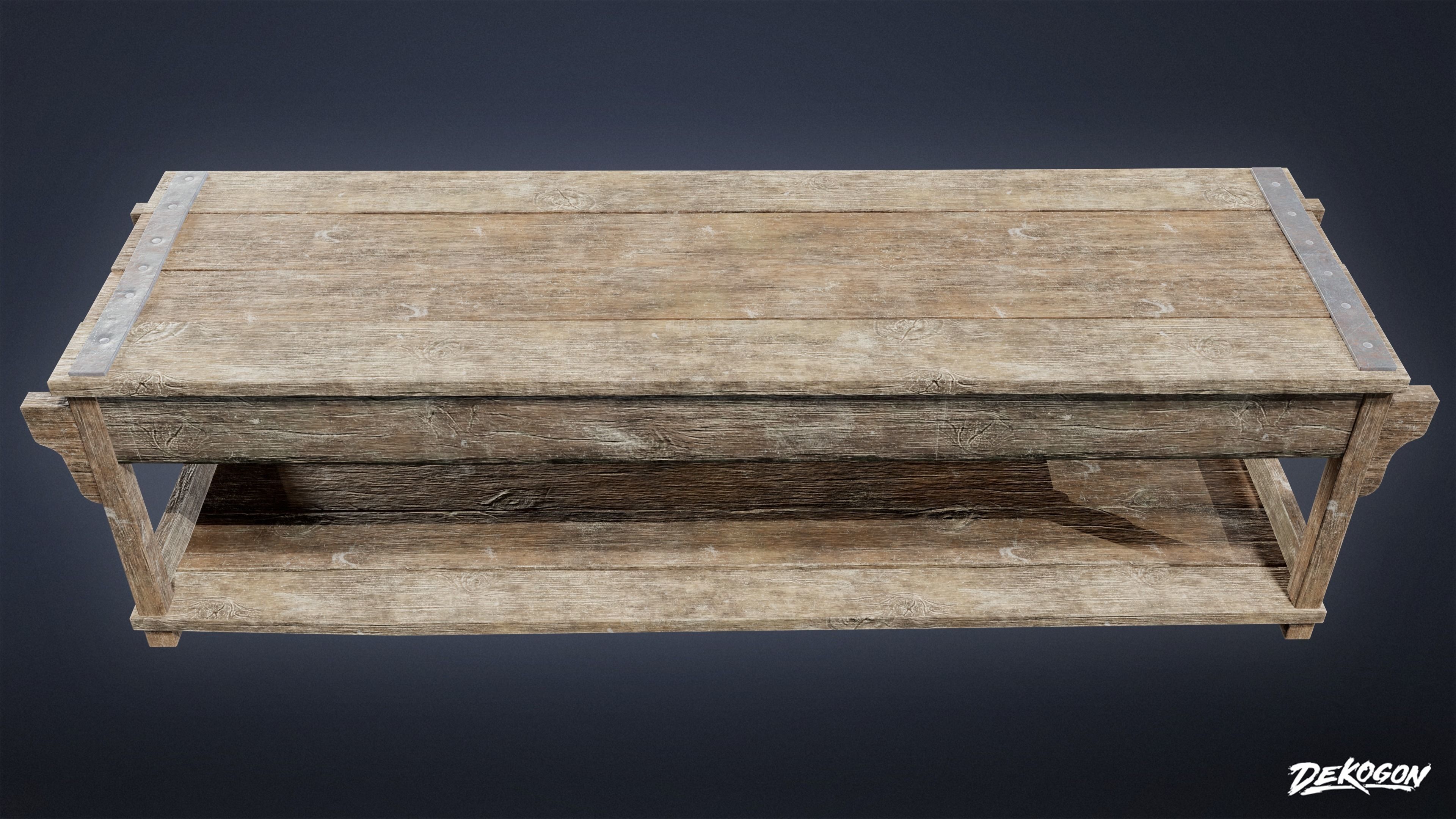 ALCHEMIST WORKSHOP - Table 01 - LOW POLY Low-poly 3D model_4