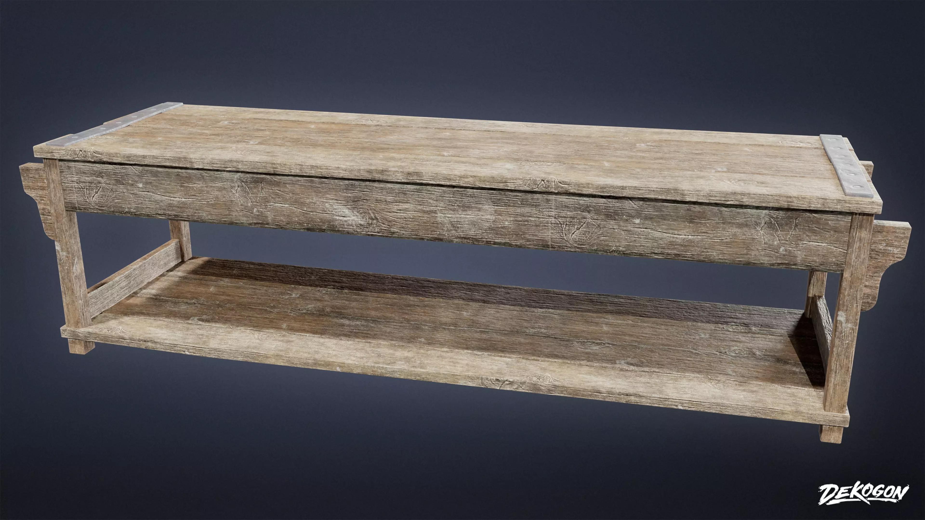 ALCHEMIST WORKSHOP - Table 01 - LOW POLY Low-poly 3D model_0