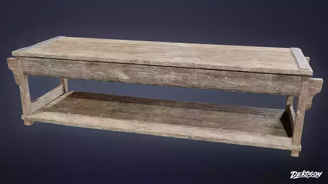 ALCHEMIST WORKSHOP - Table 01 - LOW POLY