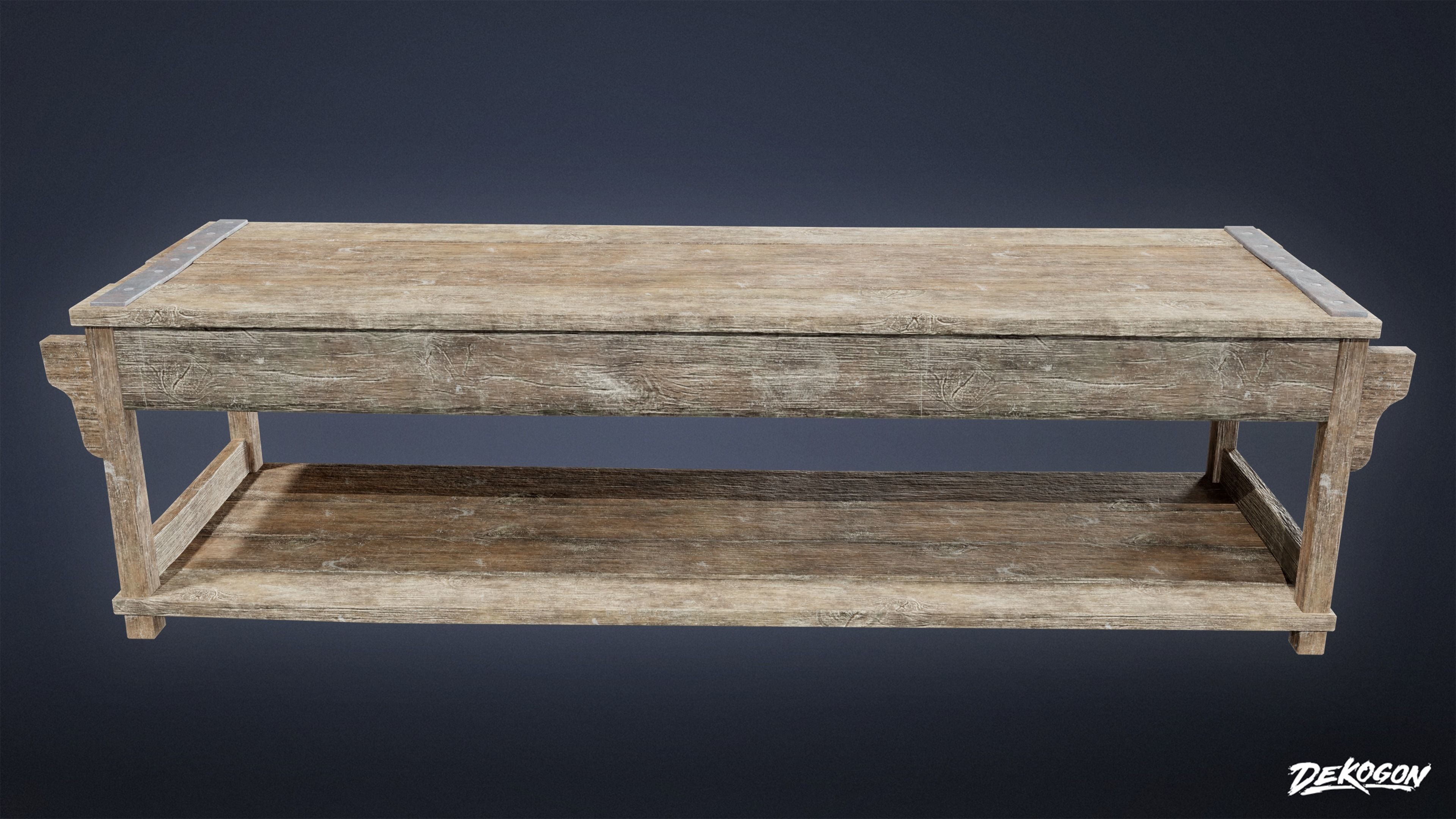 ALCHEMIST WORKSHOP - Table 01 - LOW POLY Low-poly 3D model_2