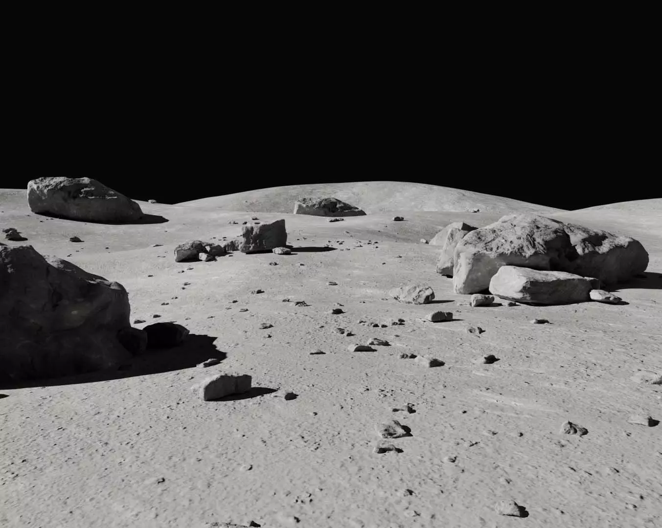 Moon Terrain 3D model_0