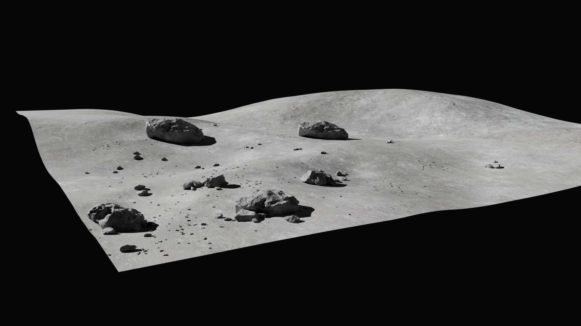 Moon Terrain 3D model_6