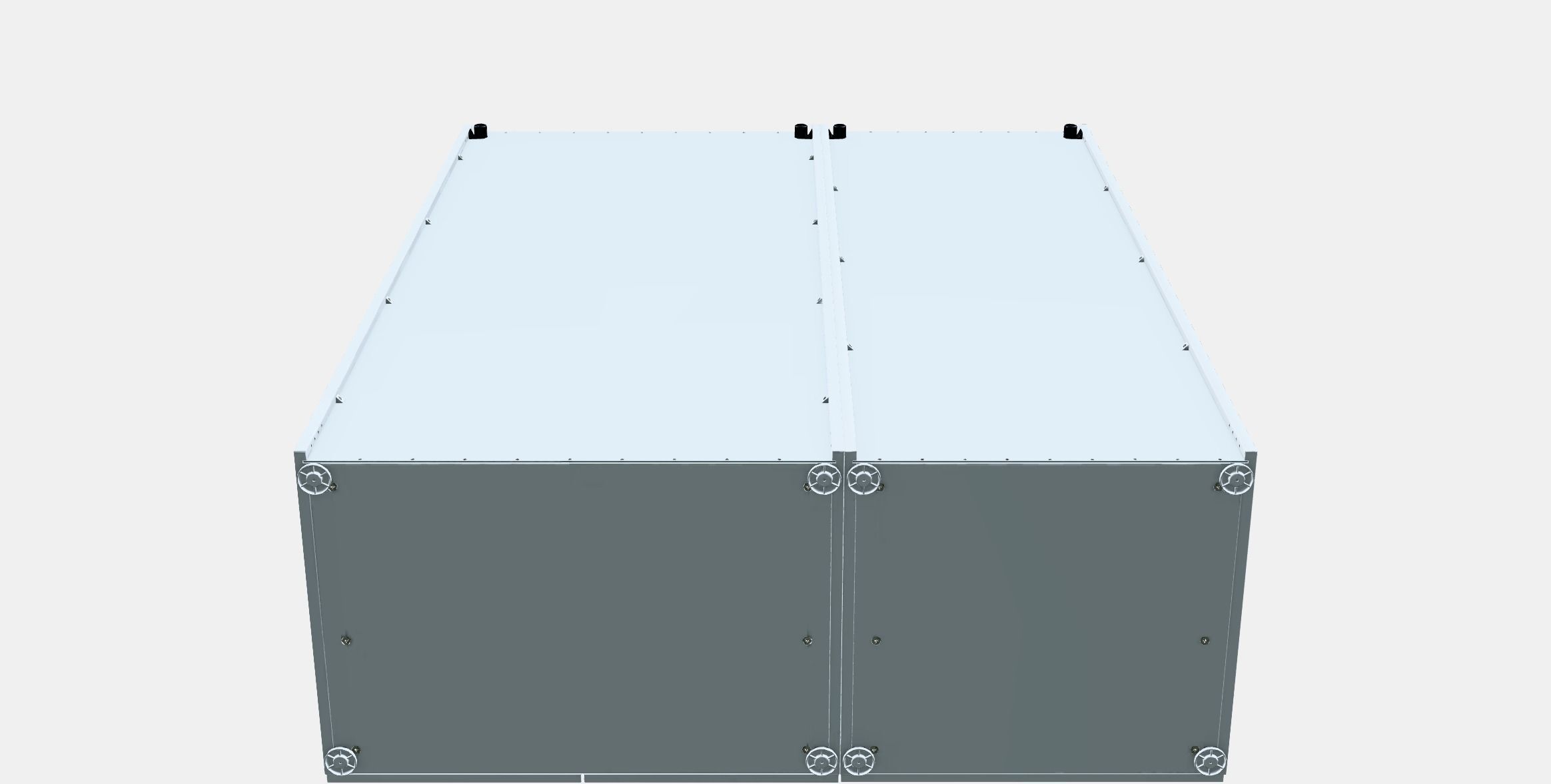 PLATSA Wardrobe with 3 doors Low-poly 3D model_8