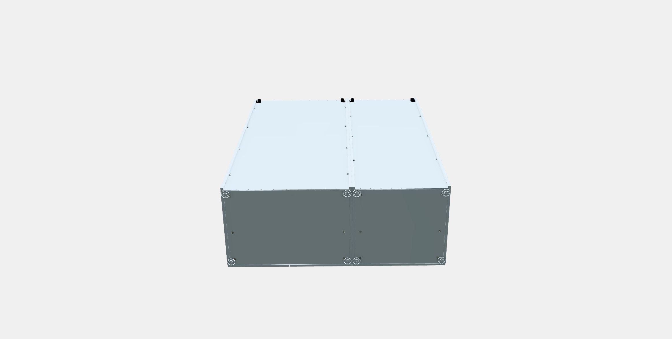 PLATSA Wardrobe with 3 doors Low-poly 3D model_7