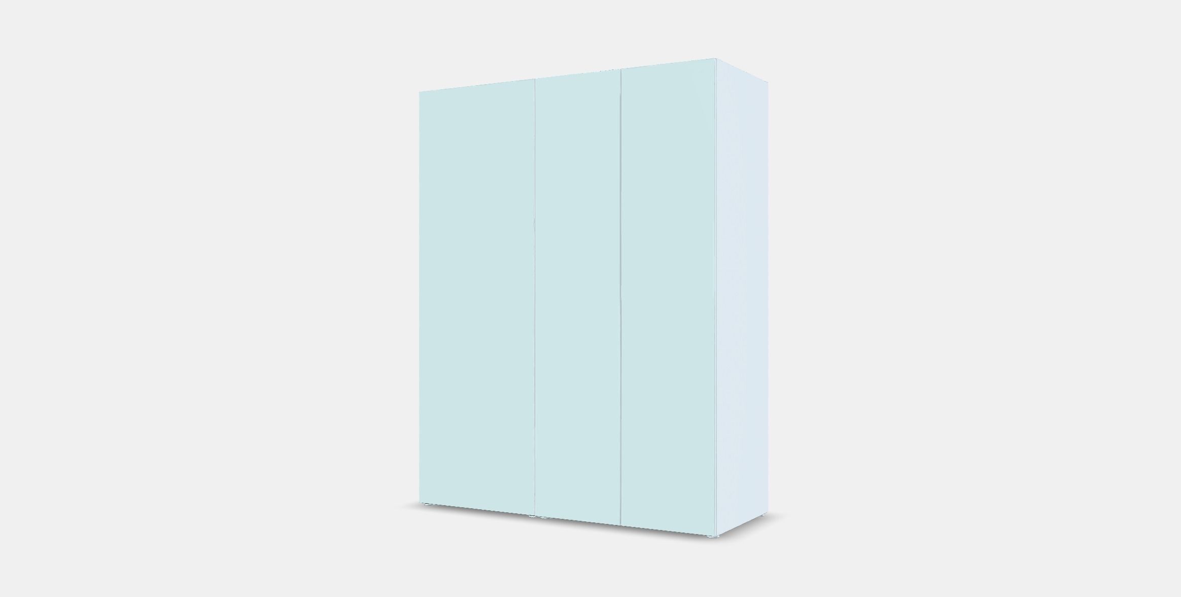 PLATSA Wardrobe with 3 doors Low-poly 3D model_12