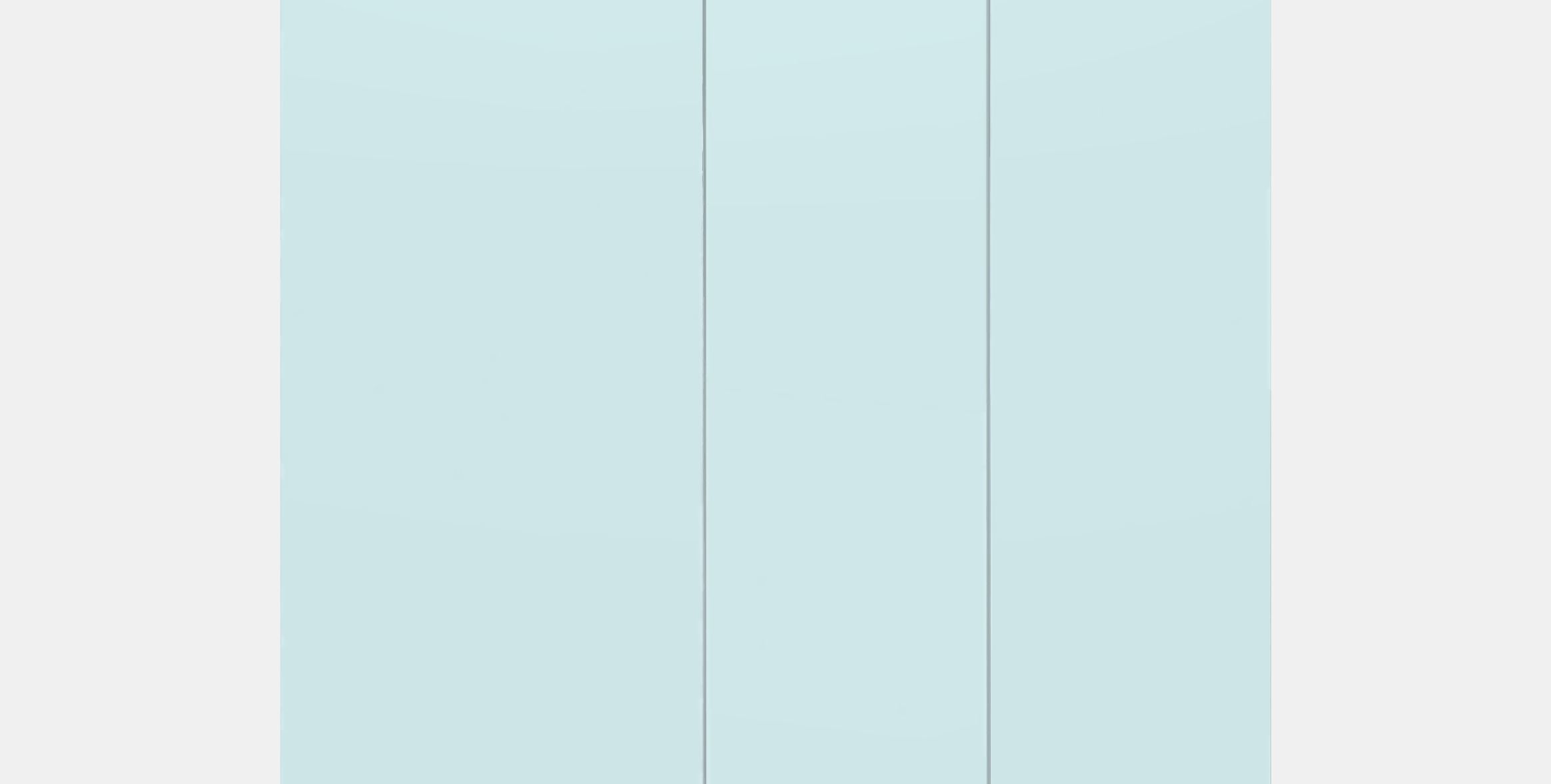 PLATSA Wardrobe with 3 doors Low-poly 3D model_11