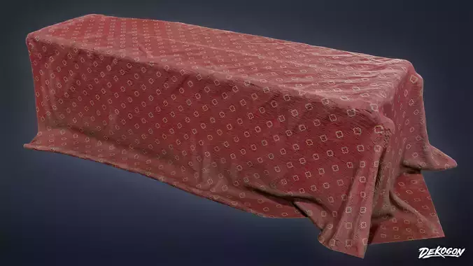 ALCHEMIST WORKSHOP - Tablecloth 01 - LOW POLY Low-poly 3D model