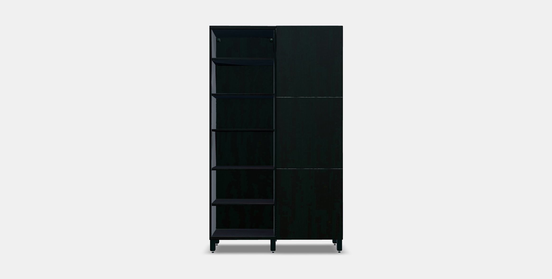 BESTA Storage combination with doors 1 Low-poly 3D model_9