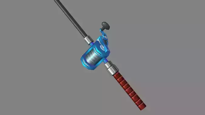 Cartoon fishing rod