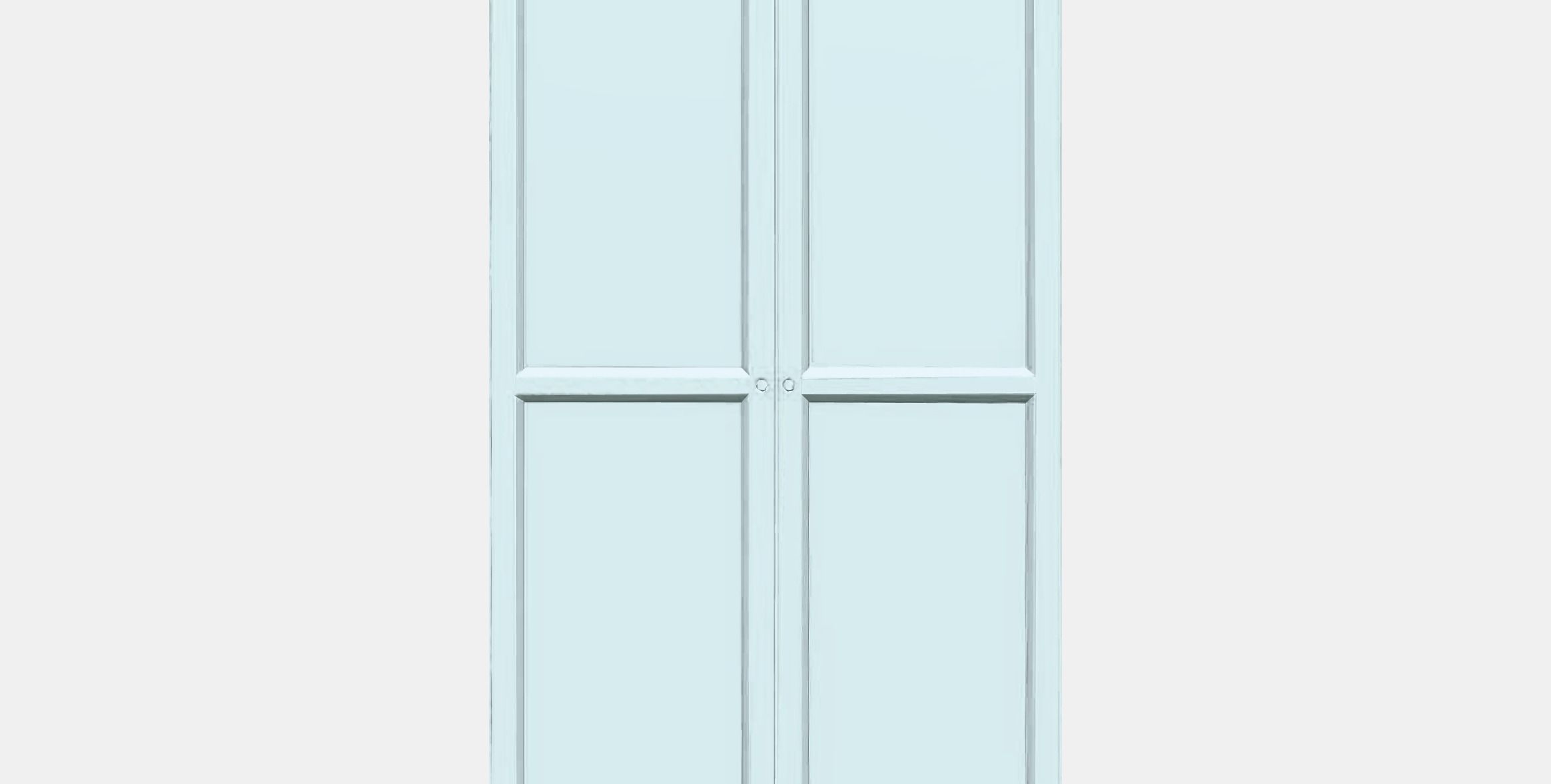 BILLY Bookcase with doors Low-poly 3D model_11