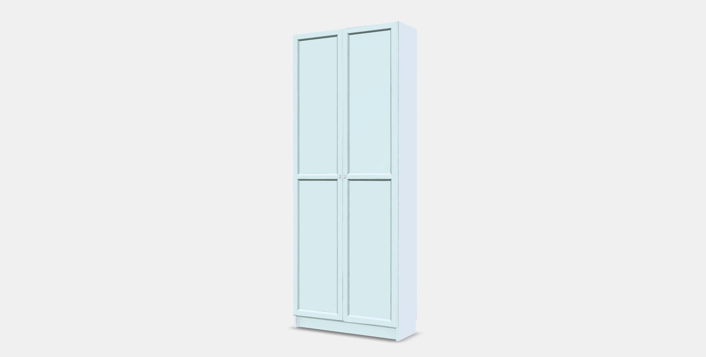 BILLY Bookcase with doors Low-poly 3D model_12