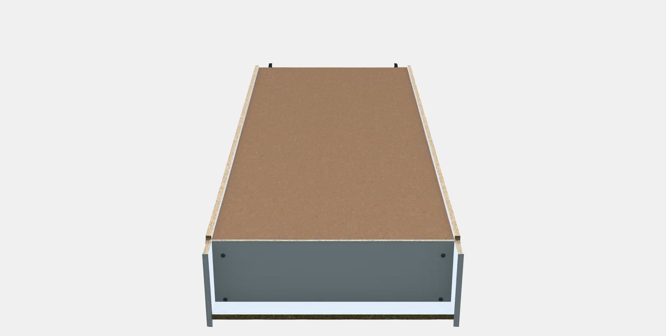 BILLY Bookcase with doors Low-poly 3D model_8