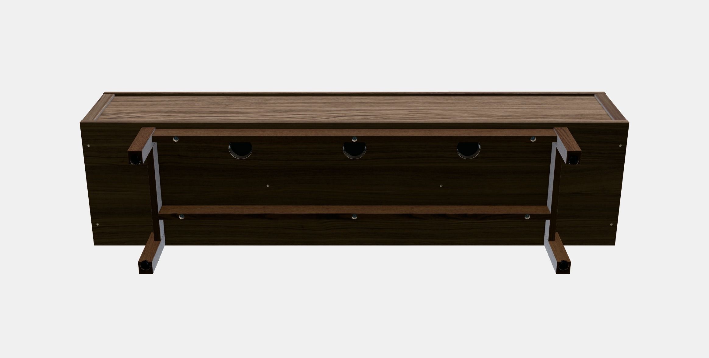 STOCKHOLM TV bench Low-poly 3D model_7